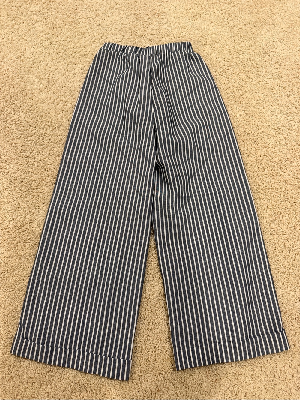 Striped light black  Drawstring Pants - Picture 5 of 5